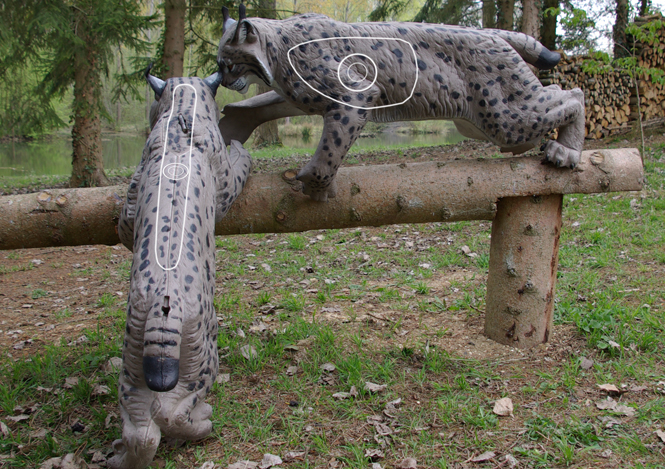cible 3d lynx grimpant natur foam target 3d 